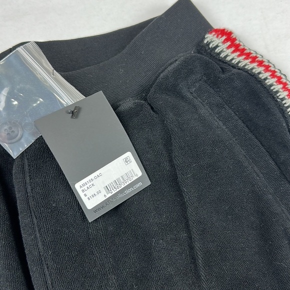 ATM Men's Black Red Side Stripped Stretch Waist Athletic Shorts Size Small - Picture 6 of 7